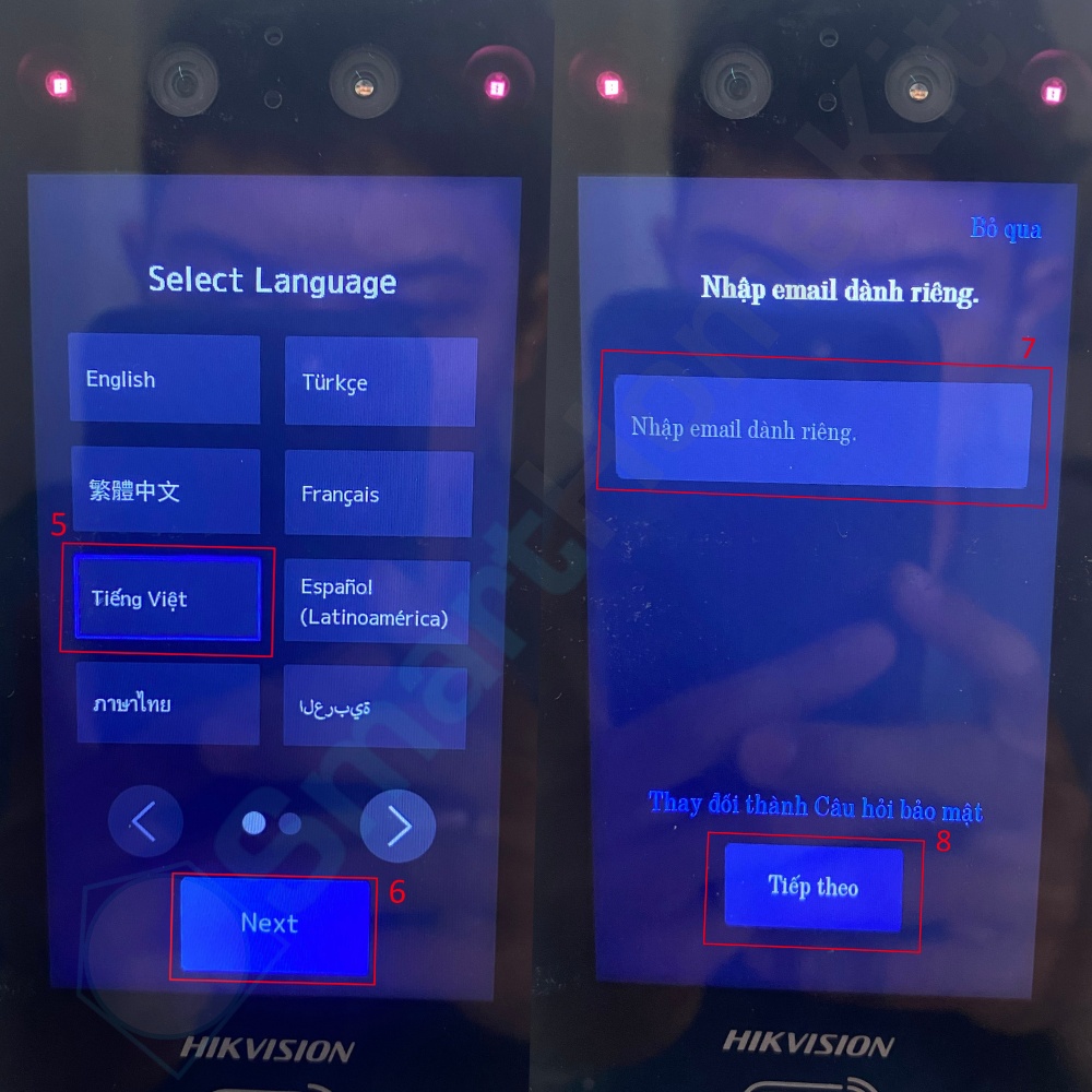 Hướng dẫn cấu hình khoá Hikvision FaceID 3 2 2