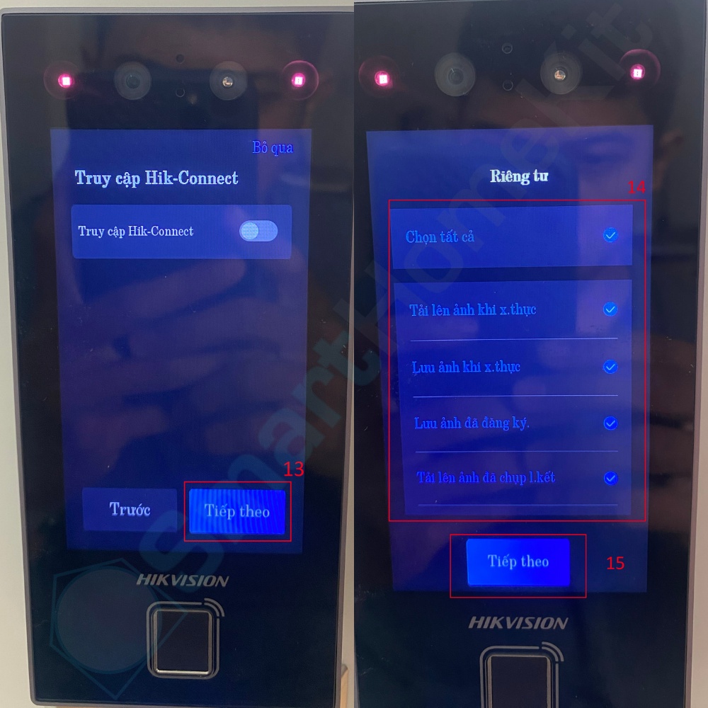 Hướng dẫn cấu hình khoá Hikvision FaceID 6 5 1