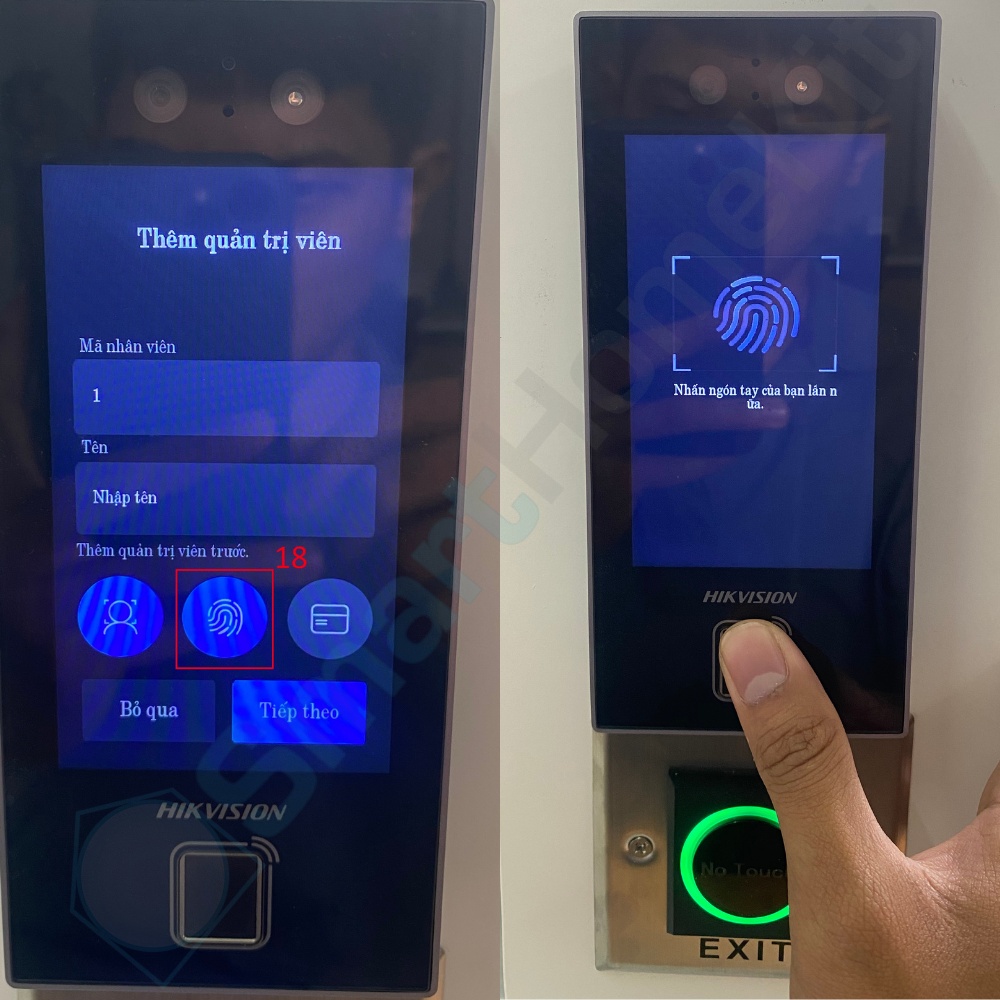 Hướng dẫn cấu hình khoá Hikvision FaceID 8 7 1