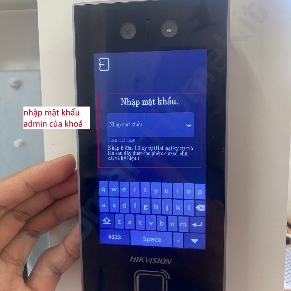 Hướng dẫn cấu hình khoá Hikvision FaceID 10 9
